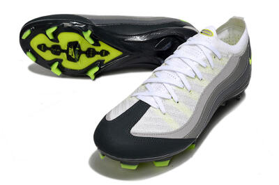 Unisex Nike Air Zoom Mercurial Vapor 16 Elite FG Football Boots - White/Grey/Black