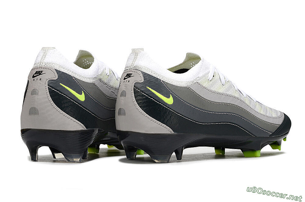Unisex Nike Air Zoom Mercurial Vapor 16 Elite FG Football Boots - White/Grey/Black 7