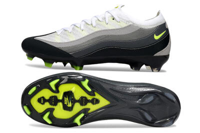 Unisex Nike Air Zoom Mercurial Vapor 16 Elite FG Football Boots - White/Grey/Black