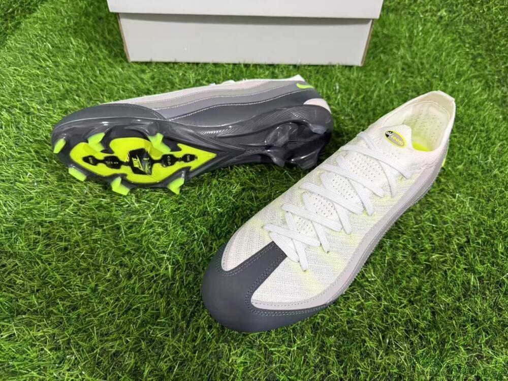 Unisex Nike Air Zoom Mercurial Vapor 16 Elite FG Football Boots - White/Grey/Black