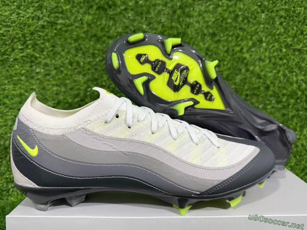 Unisex Nike Air Zoom Mercurial Vapor 16 Elite FG Football Boots - White/Grey/Black