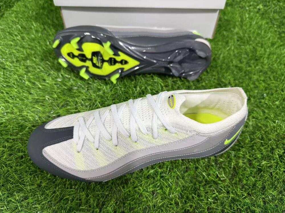 Unisex Nike Air Zoom Mercurial Vapor 16 Elite FG Football Boots - White/Grey/Black