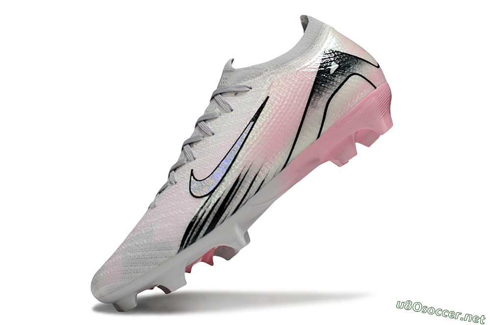Unisex Nike Air Zoom Mercurial Vapor 16 Elite FG Football Boots - Pink/Silver/Black 6