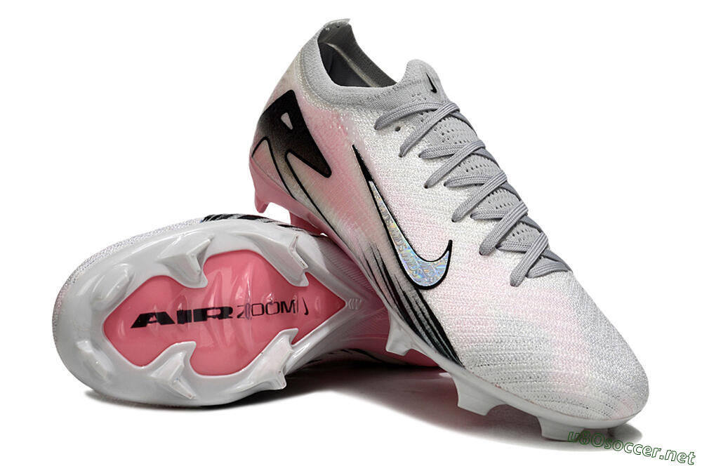 Unisex Nike Air Zoom Mercurial Vapor 16 Elite FG Football Boots - Pink/Silver/Black 4