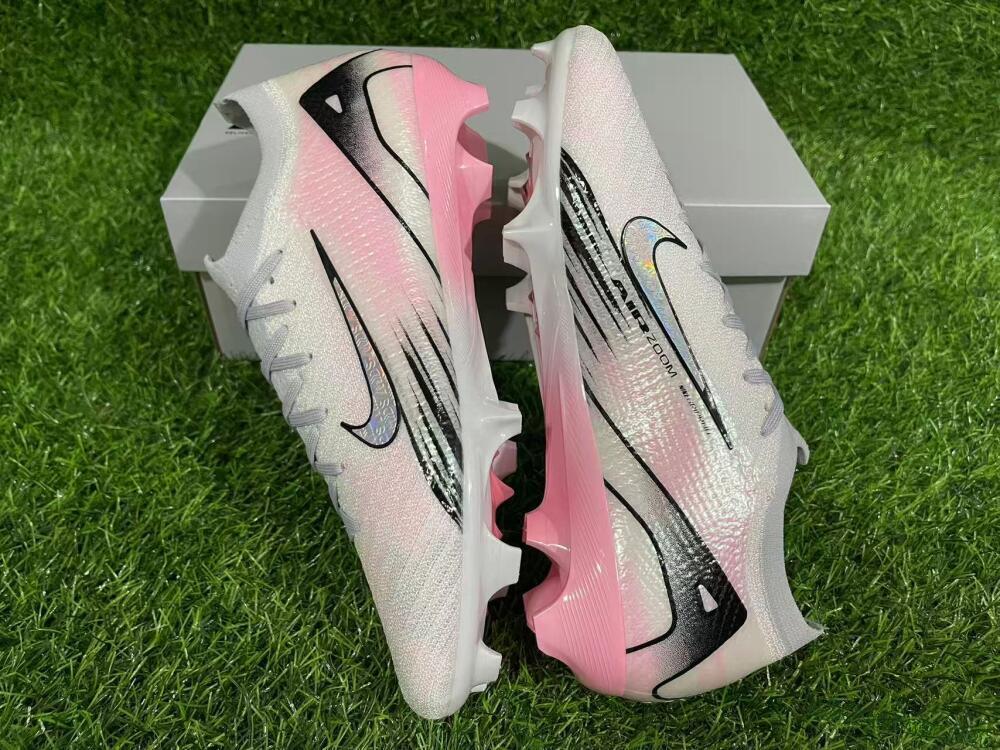 Unisex Nike Air Zoom Mercurial Vapor 16 Elite FG Football Boots - Pink/Silver/Black