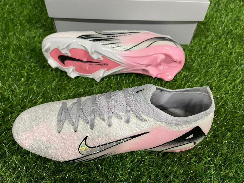 Unisex Nike Air Zoom Mercurial Vapor 16 Elite FG Football Boots - Pink/Silver/Black