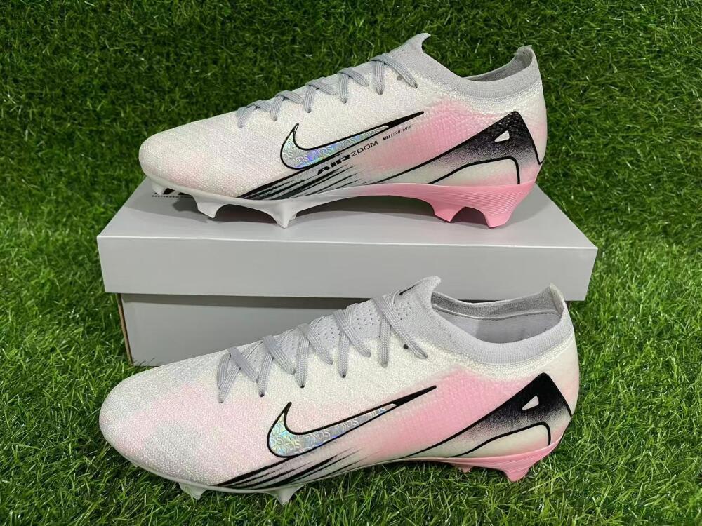 Unisex Nike Air Zoom Mercurial Vapor 16 Elite FG Football Boots - Pink/Silver/Black