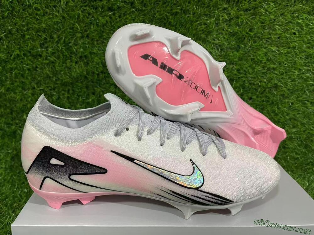 Unisex Nike Air Zoom Mercurial Vapor 16 Elite FG Football Boots - Pink/Silver/Black