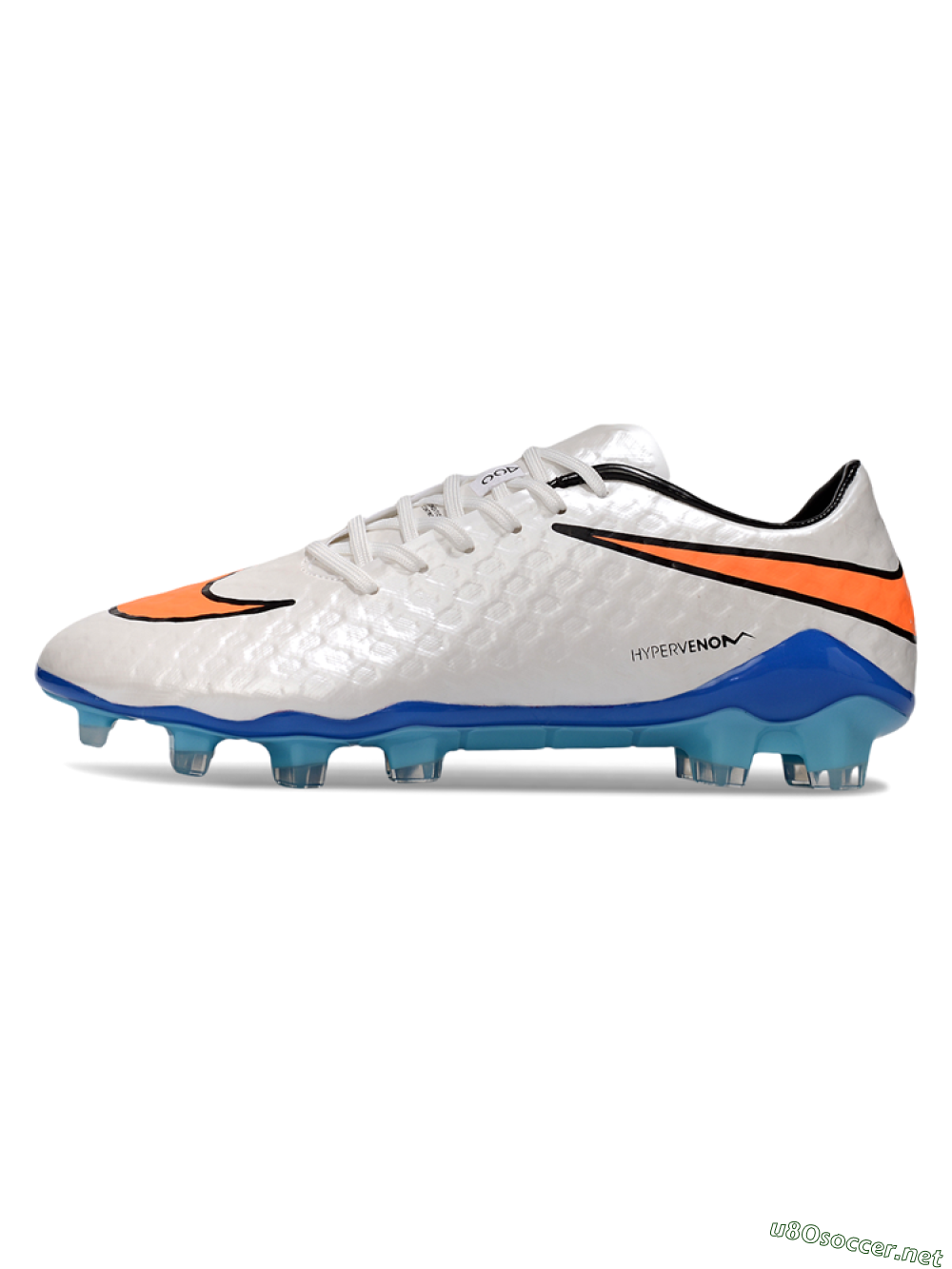 Men's Nike Hypervenom Phantom FG Football Boots - White/Orange/Black 0