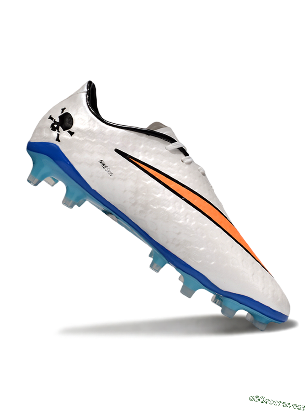 Men's Nike Hypervenom Phantom FG Football Boots - White/Orange/Black 4