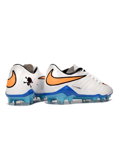 Men's Nike Hypervenom Phantom FG Football Boots - White/Orange/Black