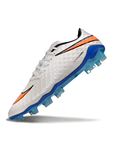 Men's Nike Hypervenom Phantom FG Football Boots - White/Orange/Black