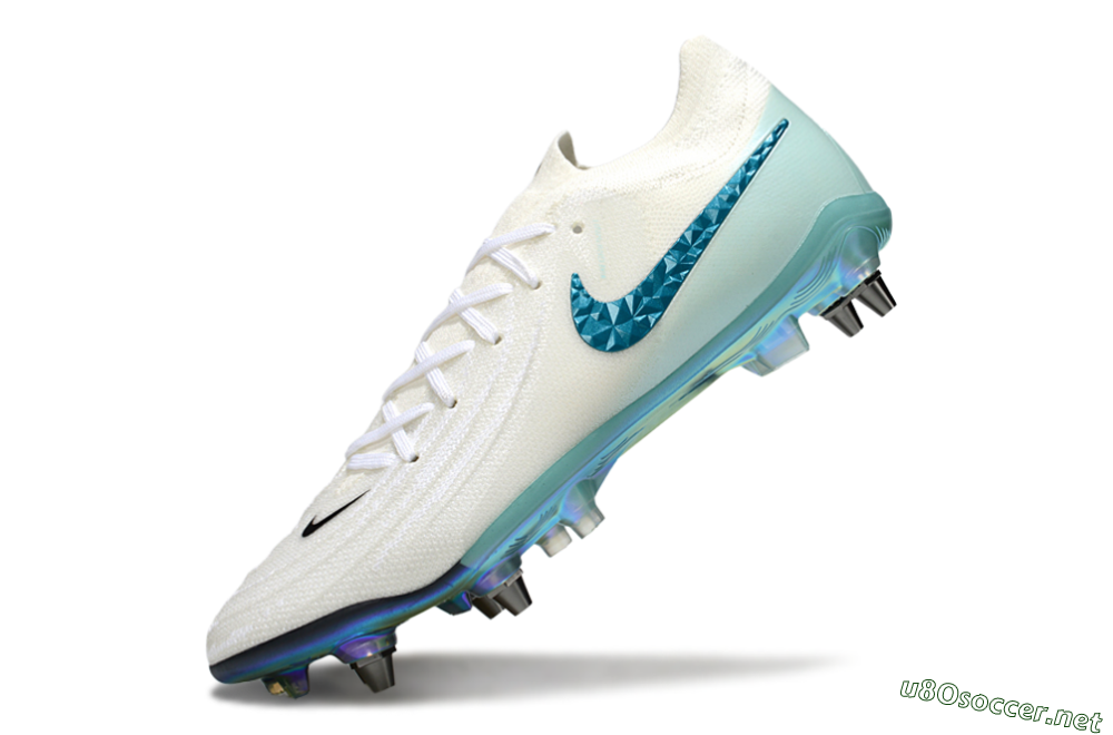 Men's Nike Phantom GX 2 Elite SG Football Boots - White/Blue/Gold 5