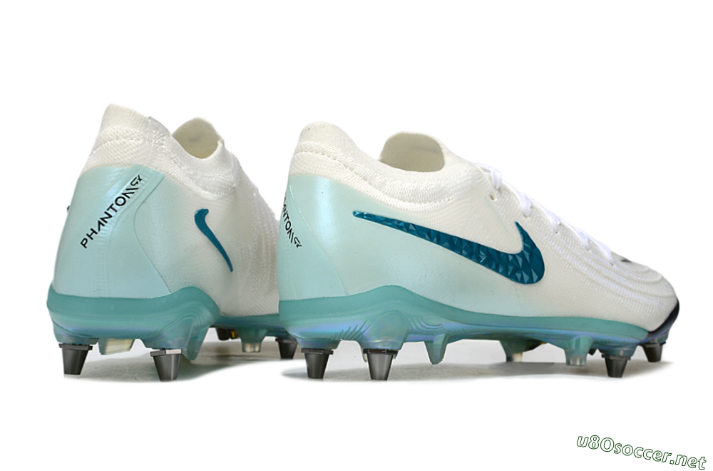 Men's Nike Phantom GX 2 Elite SG Football Boots - White/Blue/Gold 6