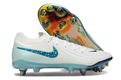 Men's Nike Phantom GX 2 Elite SG Football Boots - White/Blue/Gold