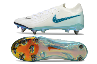 Men's Nike Phantom GX 2 Elite SG Football Boots - White/Blue/Gold