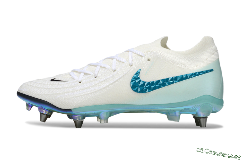 Men's Nike Phantom GX 2 Elite SG Football Boots - White/Blue/Gold 0