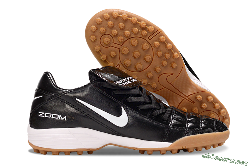 Men's Nike Air Zoom Total 90 III TF Football Shoes - Black/White 2