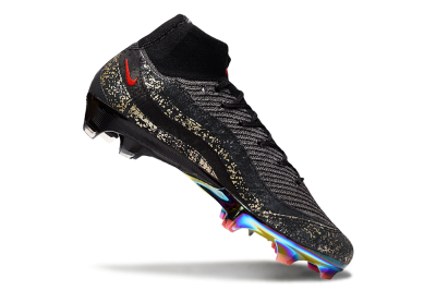 Unisex Nike Air Zoom Mercurial Superfly 10 Elite FG Football Boots - Black/Grey/Red