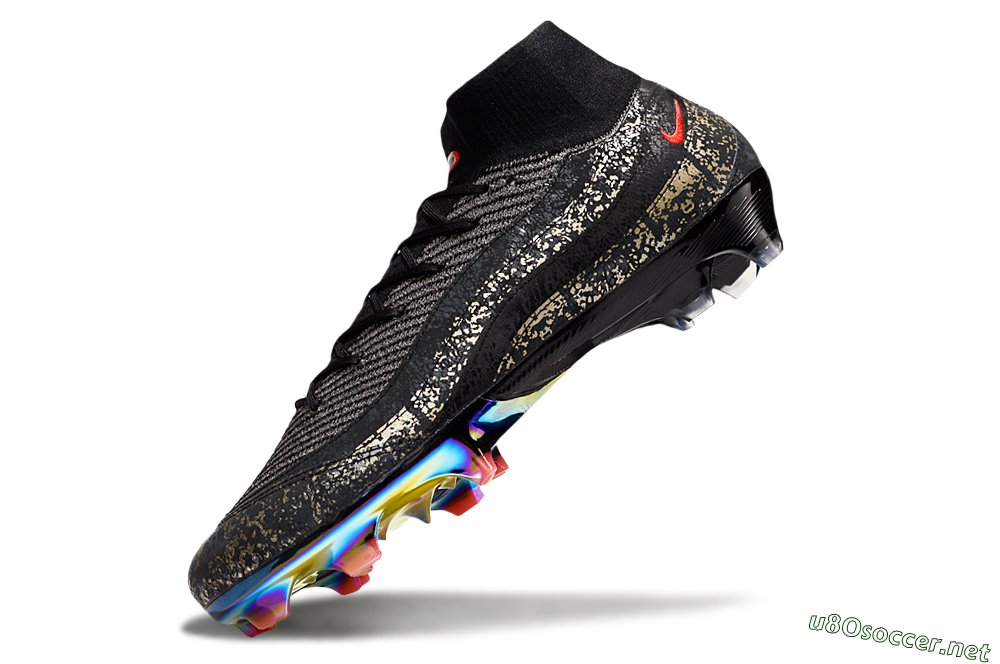 Unisex Nike Air Zoom Mercurial Superfly 10 Elite FG Football Boots - Black/Grey/Red 5