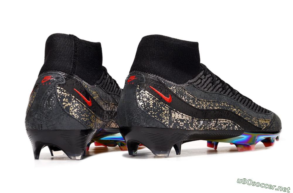 Unisex Nike Air Zoom Mercurial Superfly 10 Elite FG Football Boots - Black/Grey/Red 6