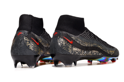 Unisex Nike Air Zoom Mercurial Superfly 10 Elite FG Football Boots - Black/Grey/Red
