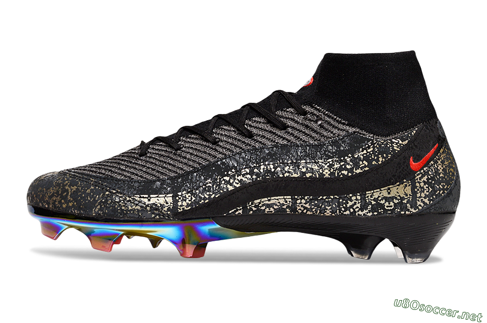 Unisex Nike Air Zoom Mercurial Superfly 10 Elite FG Football Boots - Black/Grey/Red 0