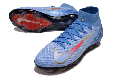 Unisex Nike Air Zoom Mercurial Superfly 10 Elite FG Football Boots - Blue/Pink/Gold