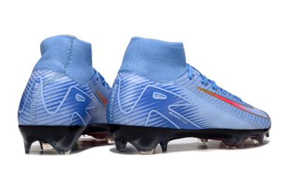 Unisex Nike Air Zoom Mercurial Superfly 10 Elite FG Football Boots - Blue/Pink/Gold