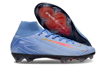 Unisex Nike Air Zoom Mercurial Superfly 10 Elite FG Football Boots - Blue/Pink/Gold