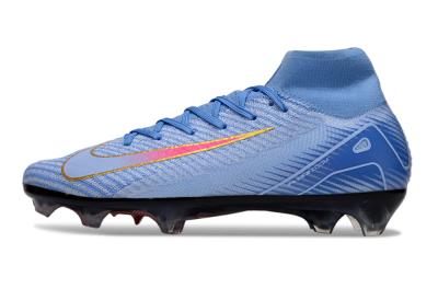 Unisex Nike Air Zoom Mercurial Superfly 10 Elite FG Football Boots - Blue/Pink/Gold