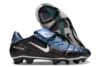 Men's Nike Air Zoom Total 90 III FG Football Boots - Black/Blue/White