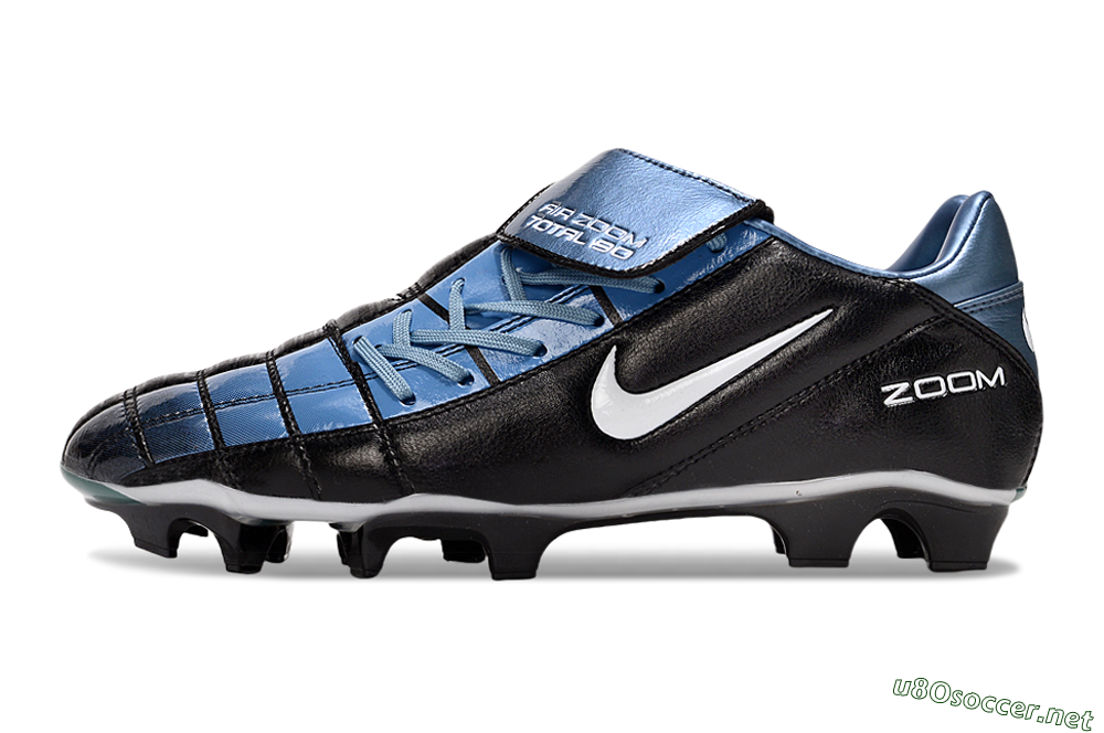 Men's Nike Air Zoom Total 90 III FG Football Boots - Black/Blue/White 0