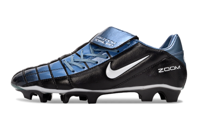 Men's Nike Air Zoom Total 90 III FG Football Boots - Black/Blue/White