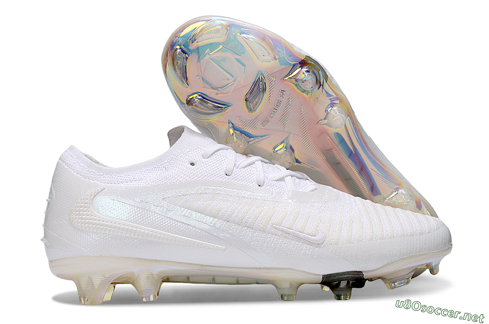 Men's Nike Phantom 6 Low Elite FG Football Boots - Beige/White/Gold 2