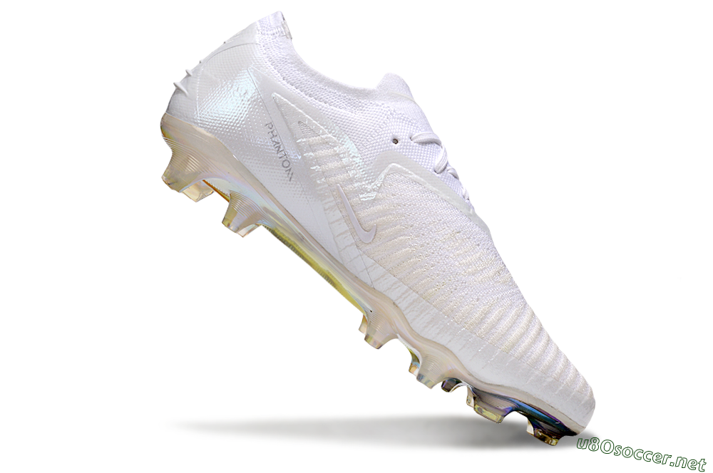 Men's Nike Phantom 6 Low Elite FG Football Boots - Beige/White/Gold 4
