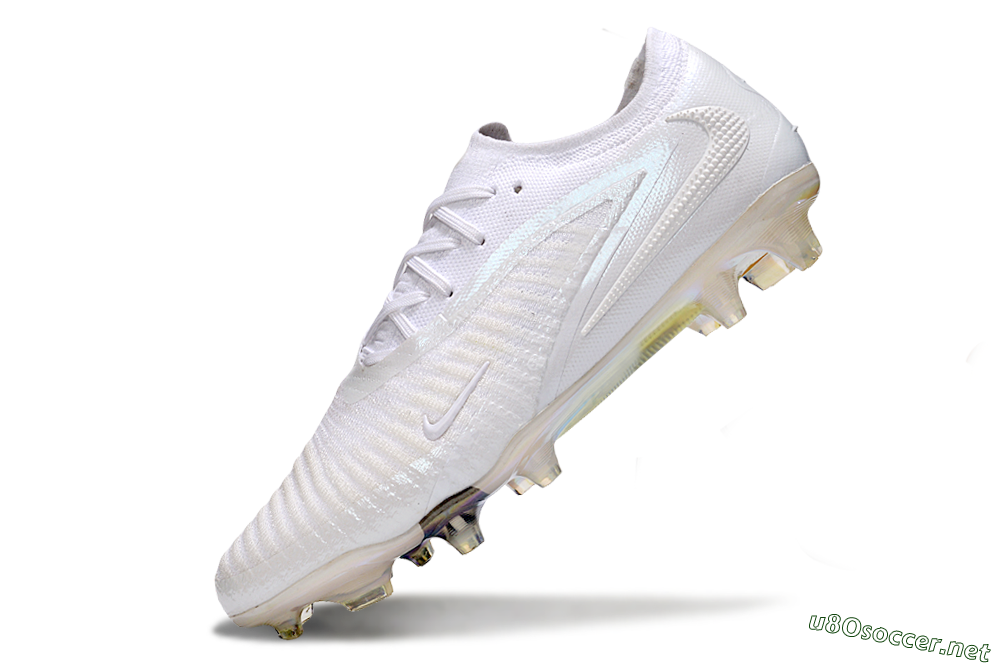 Men's Nike Phantom 6 Low Elite FG Football Boots - Beige/White/Gold 5