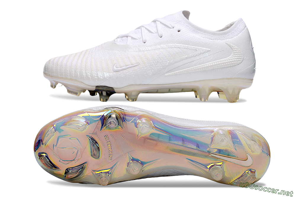 Men's Nike Phantom 6 Low Elite FG Football Boots - Beige/White/Gold 1
