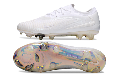 Men's Nike Phantom 6 Low Elite FG Football Boots - Beige/White/Gold