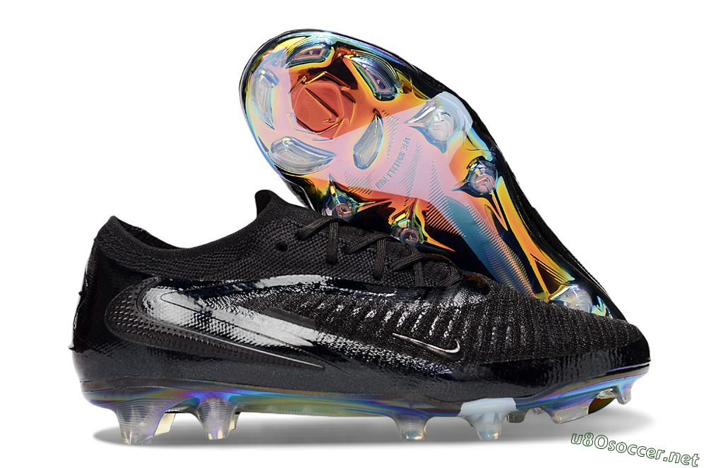 Men's Nike Phantom 6 Low Elite FG Football Boots - Black/Gold 2