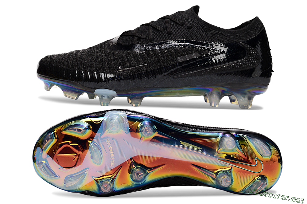 Men's Nike Phantom 6 Low Elite FG Football Boots - Black/Gold 1