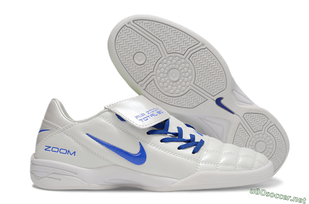 Men's Nike Air Zoom Total 90 III IC Football Shoes - White/Blue 2
