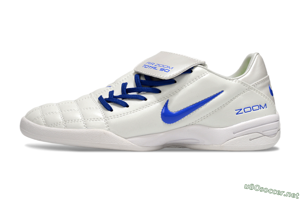 Men's Nike Air Zoom Total 90 III IC Football Shoes - White/Blue 0
