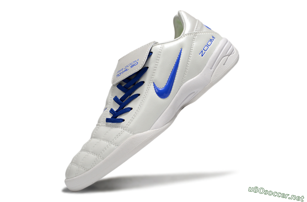 Men's Nike Air Zoom Total 90 III IC Football Shoes - White/Blue 5