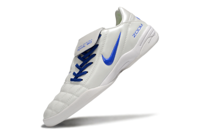 Men's Nike Air Zoom Total 90 III IC Football Shoes - White/Blue