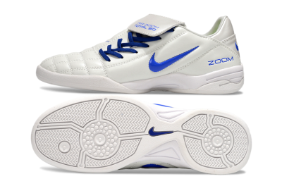 Men's Nike Air Zoom Total 90 III IC Football Shoes - White/Blue