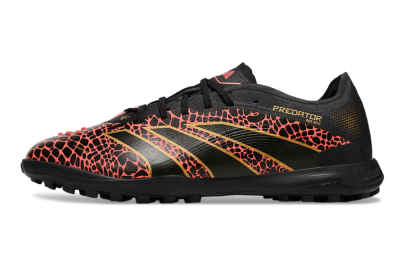 Men's Adidas Predator 25 Elite TF Football Shoes - Black/Red/Yellow