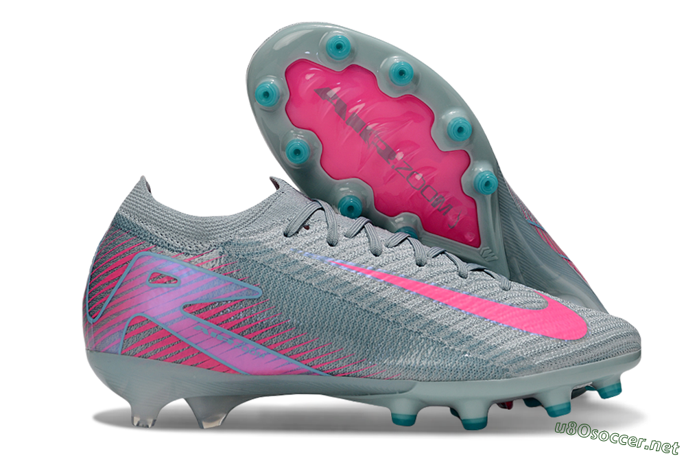 Men's Nike Air Zoom Mercurial Vapor 16 Elite AG Football Boots - Jade/Pink/Blue 2