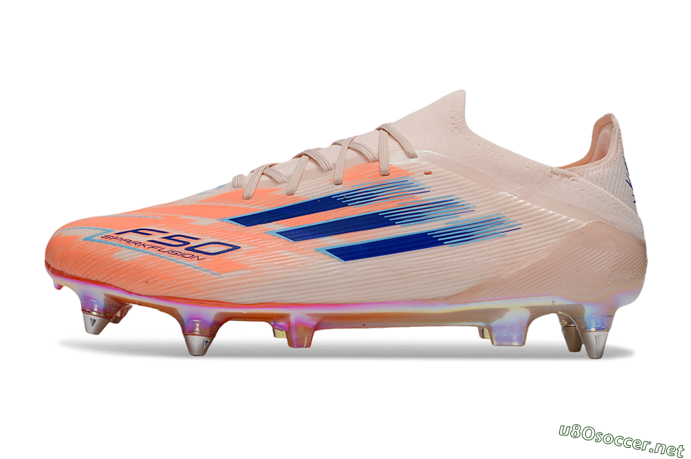 Men's Adidas F50 Elite SG Football Boots - Pink/Blue/Gold 0