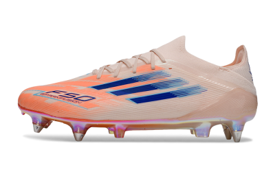 Men's Adidas F50 Elite SG Football Boots - Pink/Blue/Gold